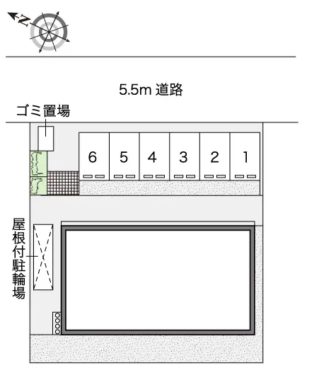 ★手数料０円★坂戸市薬師町　月極駐車場（LP）